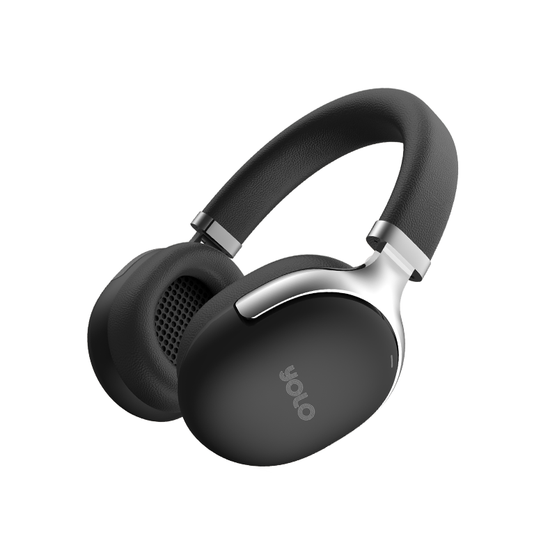 YOLO Focus Wireless Active Noise Cancelling Headphones: 50-Hr Battery, Deep Bass