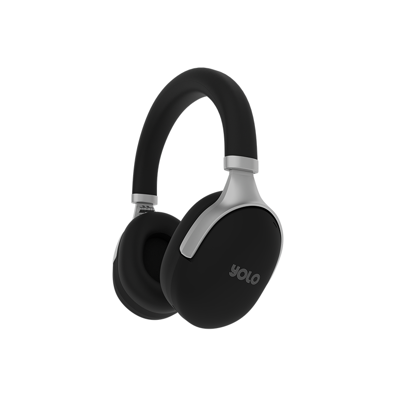 YOLO Focus Wireless Active Noise Cancelling Headphones: 50-Hr Battery, Deep Bass