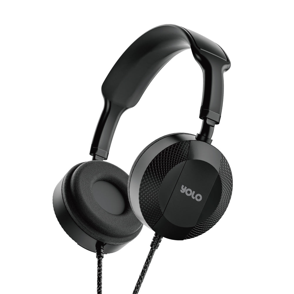 Sonix Y-551 Premium Wired Over-Ear Headphones with Mic, Foldable Design