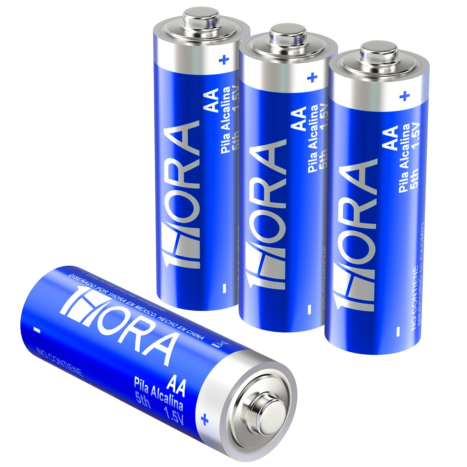 1HORA High-Performance AA Alkaline Batteries 4-Pack - Leak-Proof, Eco-Friendly Power