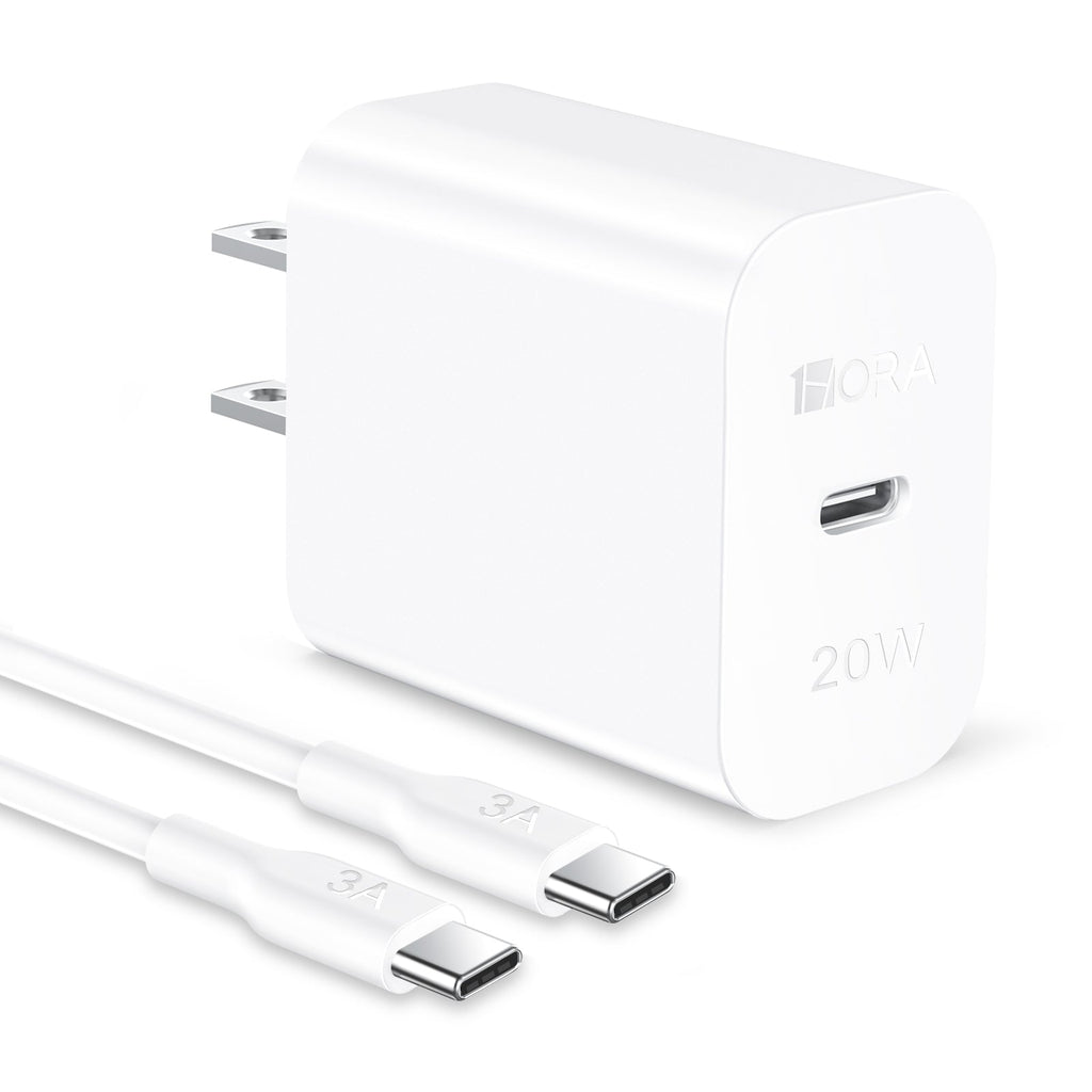 Rapid 20W Type-C Turbo Charger with Cable, Fast Safe Charging