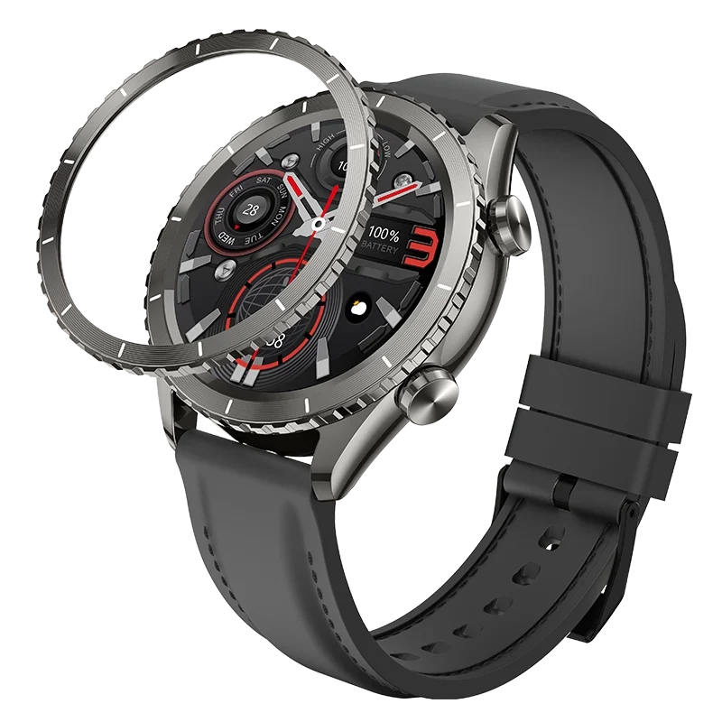 YOLO Core Smartwatch: 1.43" AMOLED, Bluetooth Calls, Health Tracking, IP68 Waterproof