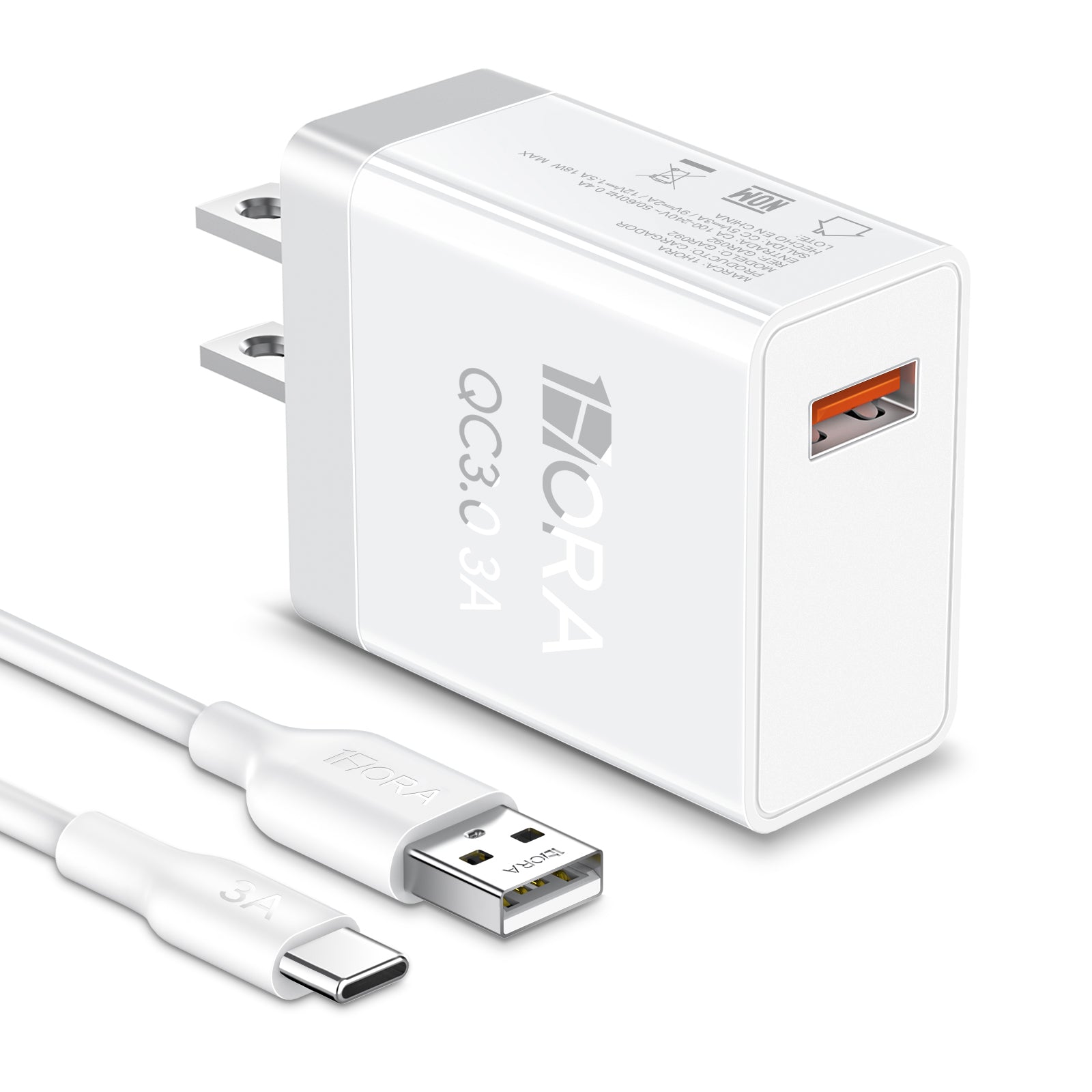 GAR092 18W USB-C Fast Wall Charger with Included Type-C Cable