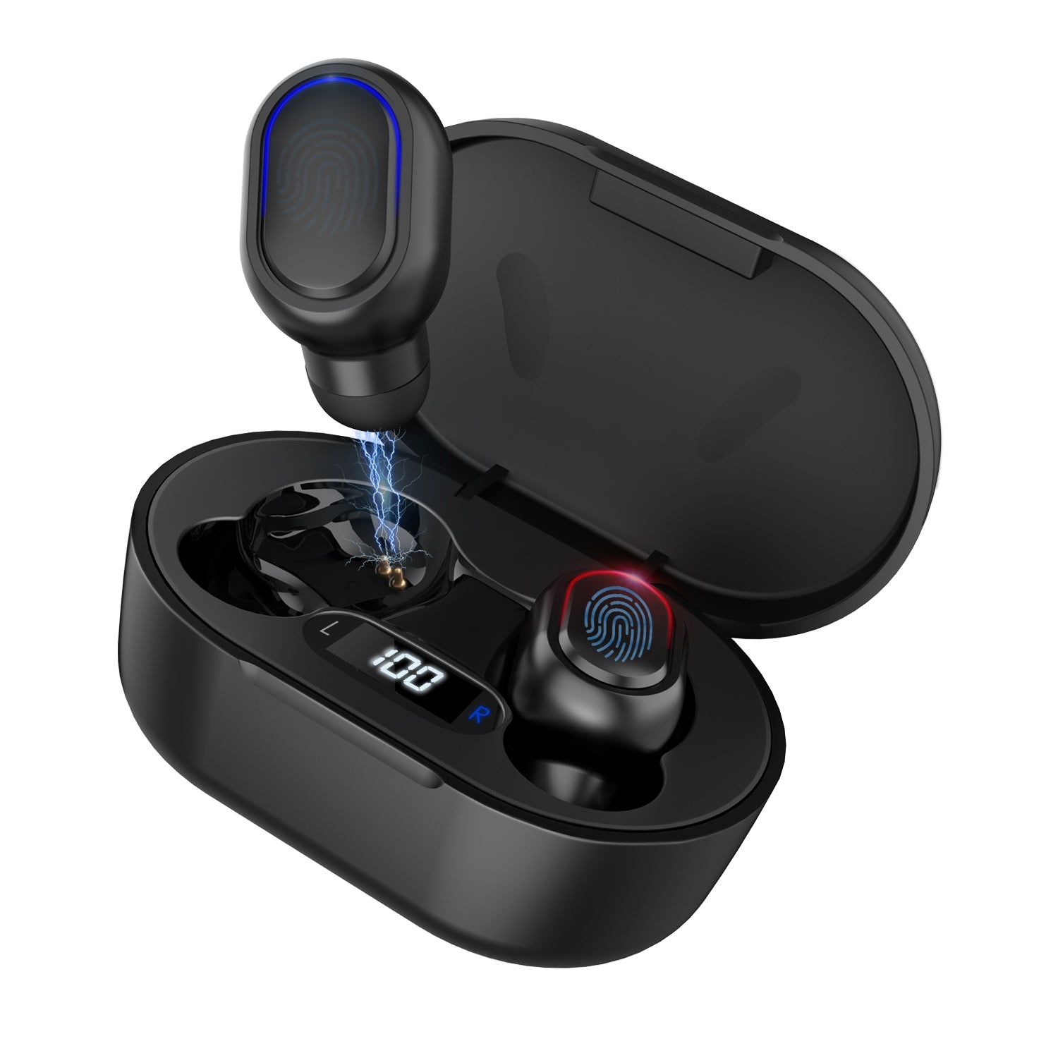Lightweight Wireless In-Ear Bluetooth 5.0 Earbuds with 25H Playtime & Touch Controls