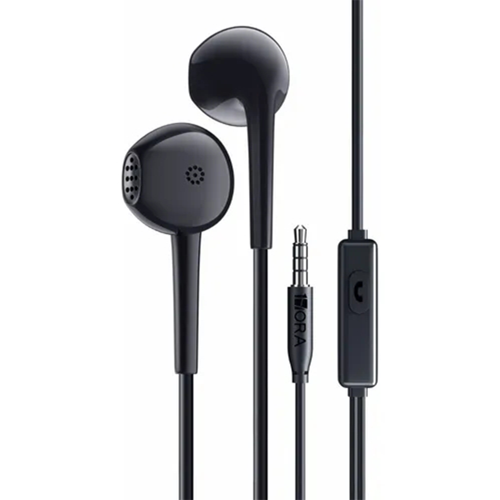 1Hora AUT117 Wired In-Ear Headphones: 3.5mm Jack, Microphone, Lightweight Comfort