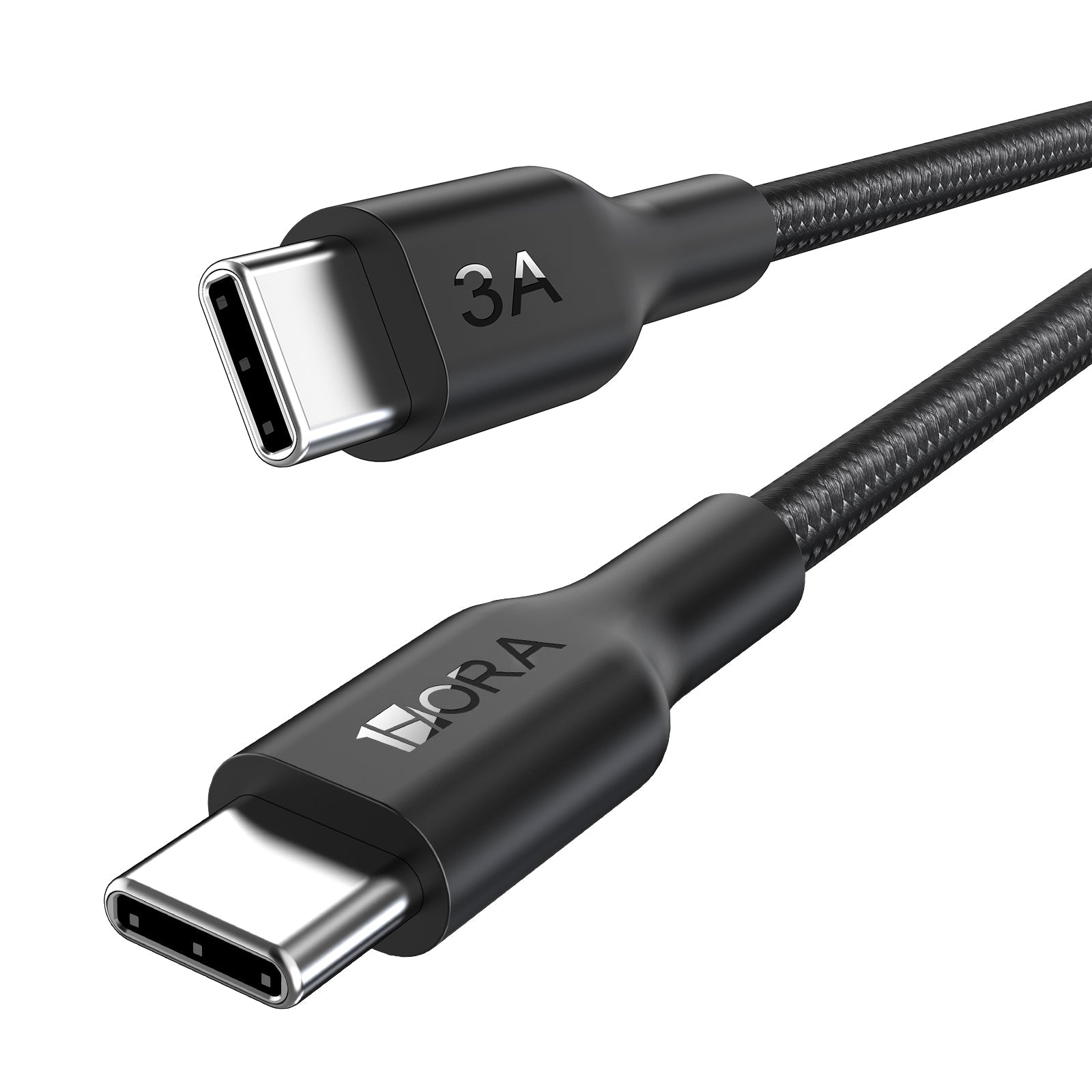 Durable 3.3-Foot USB-C to USB-C Polyester Braided Fast Charging & Data Sync Cable