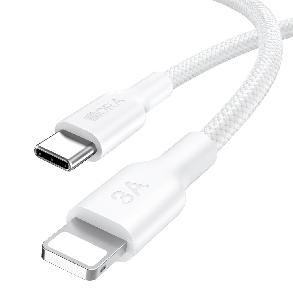 Ultra-Durable Braided USB-C to Lightning Fast Charging Cable 3A 3.3 Feet