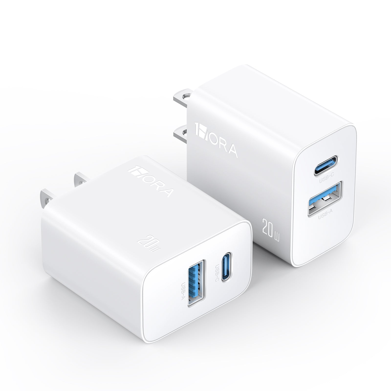 GAR161 Dual-Port 20W USB-C & 18W USB-A Fast Wall Charger Kit