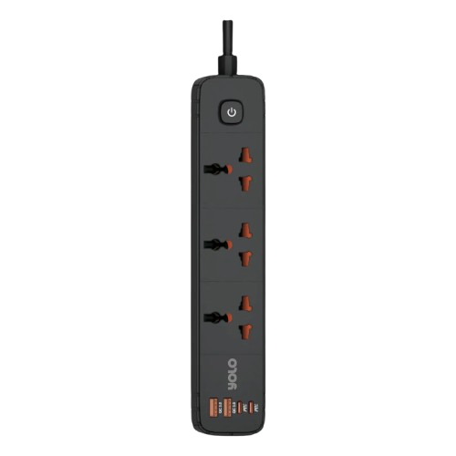 Multi-Port USB-C PD Fast Charging Power Strip with 3 AC Outlets, 6.5ft Cord