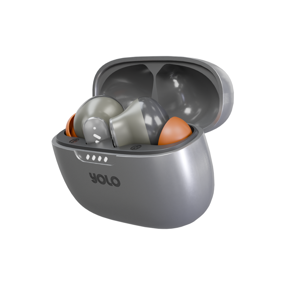 YOLO YoPod Aria ANC Bluetooth Earbuds: 24-Hour Playtime, Deep Bass, Gaming