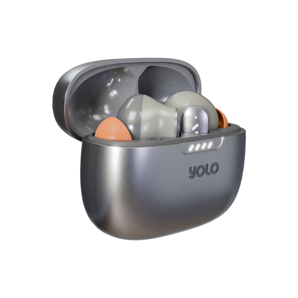 YOLO YoPod Aria ANC Bluetooth Earbuds: 24-Hour Playtime, Deep Bass, Gaming