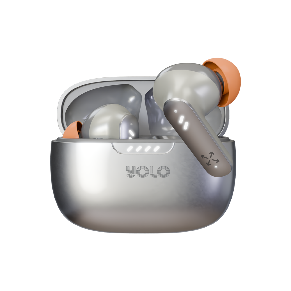 YOLO YoPod Aria ANC Bluetooth Earbuds: 24-Hour Playtime, Deep Bass, Gaming