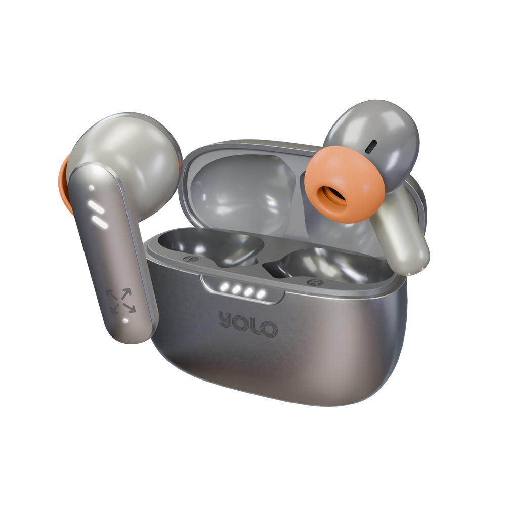 YOLO YoPod Aria ANC Bluetooth Earbuds: 24-Hour Playtime, Deep Bass, Gaming