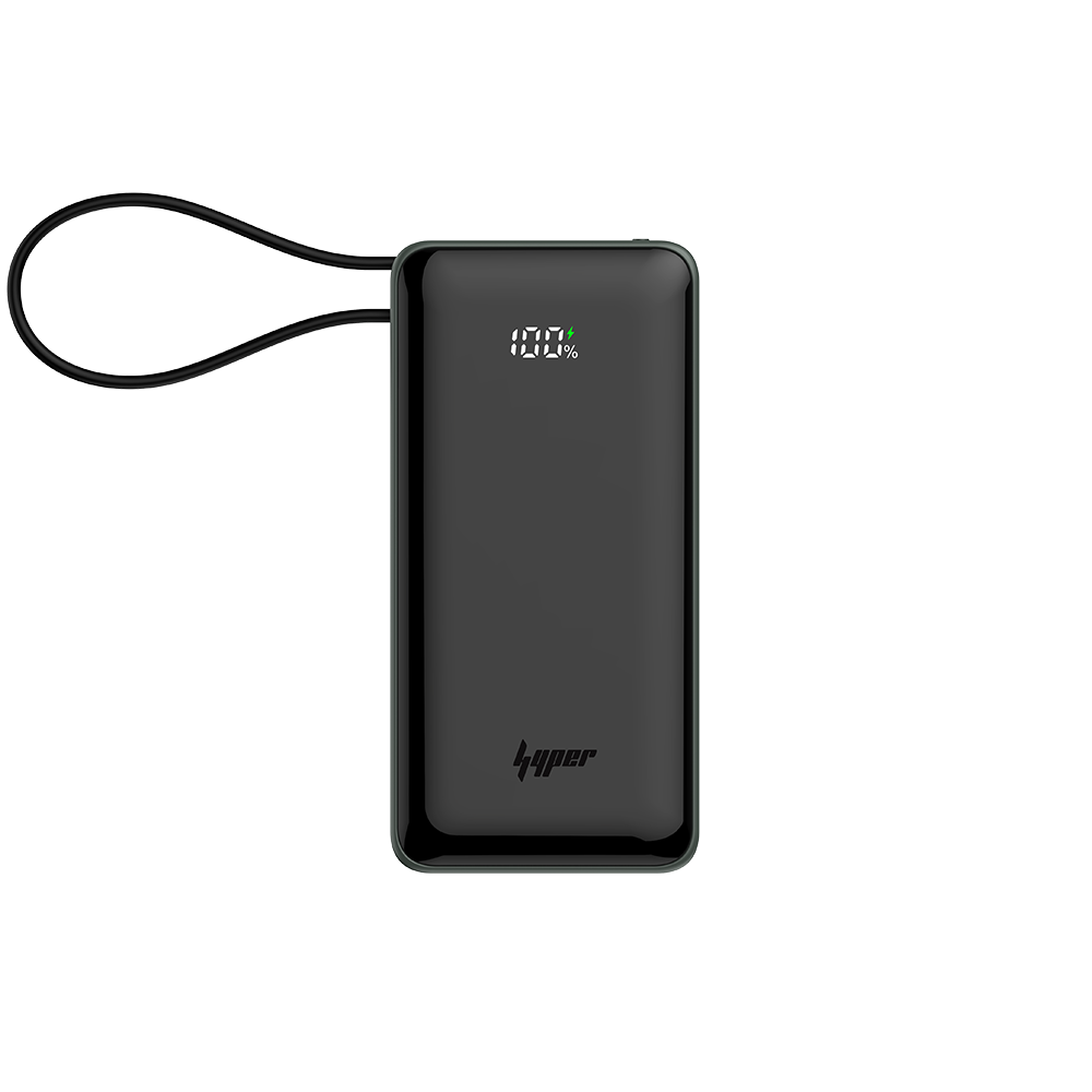 Axis 10,000mAh 22.5W Fast Charging Power Bank with Built-in Type-C Cable