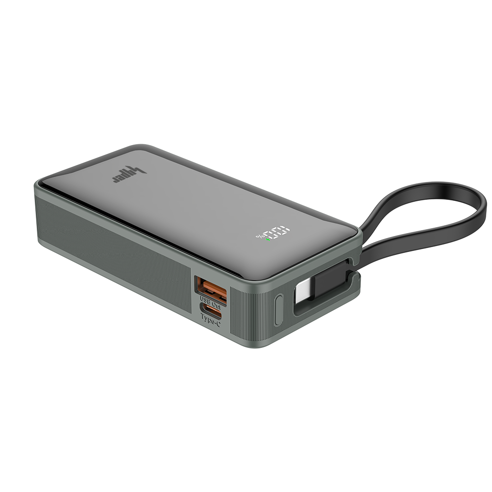 Axis 10,000mAh 22.5W Fast Charging Power Bank with Built-in Type-C Cable