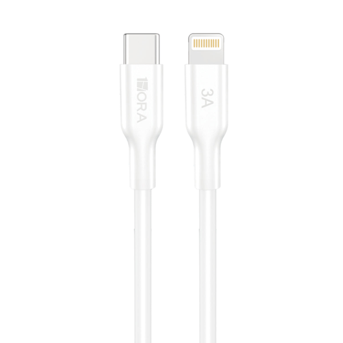 Durable 3A Fast Charging 1 Meter PVC USB-C to Lightning Cable for iPhone