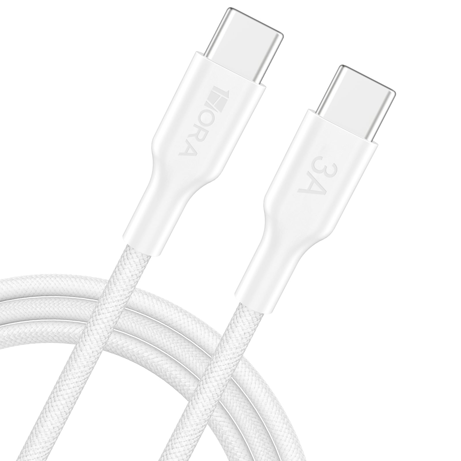 Durable 3.3-Foot USB-C to USB-C Polyester Braided Fast Charging & Data Sync Cable