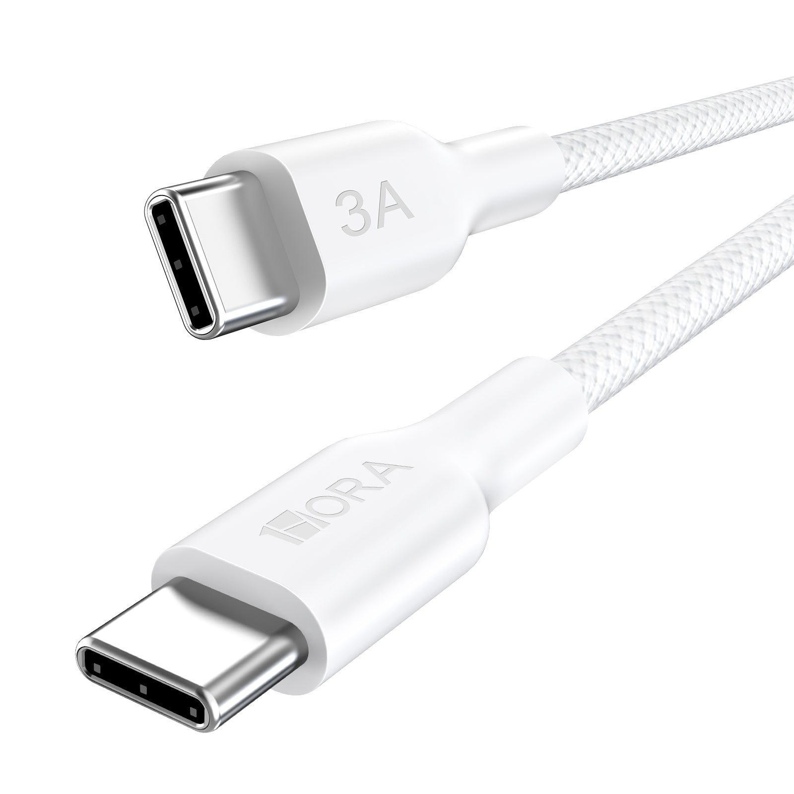 Durable 3.3-Foot USB-C to USB-C Polyester Braided Fast Charging & Data Sync Cable