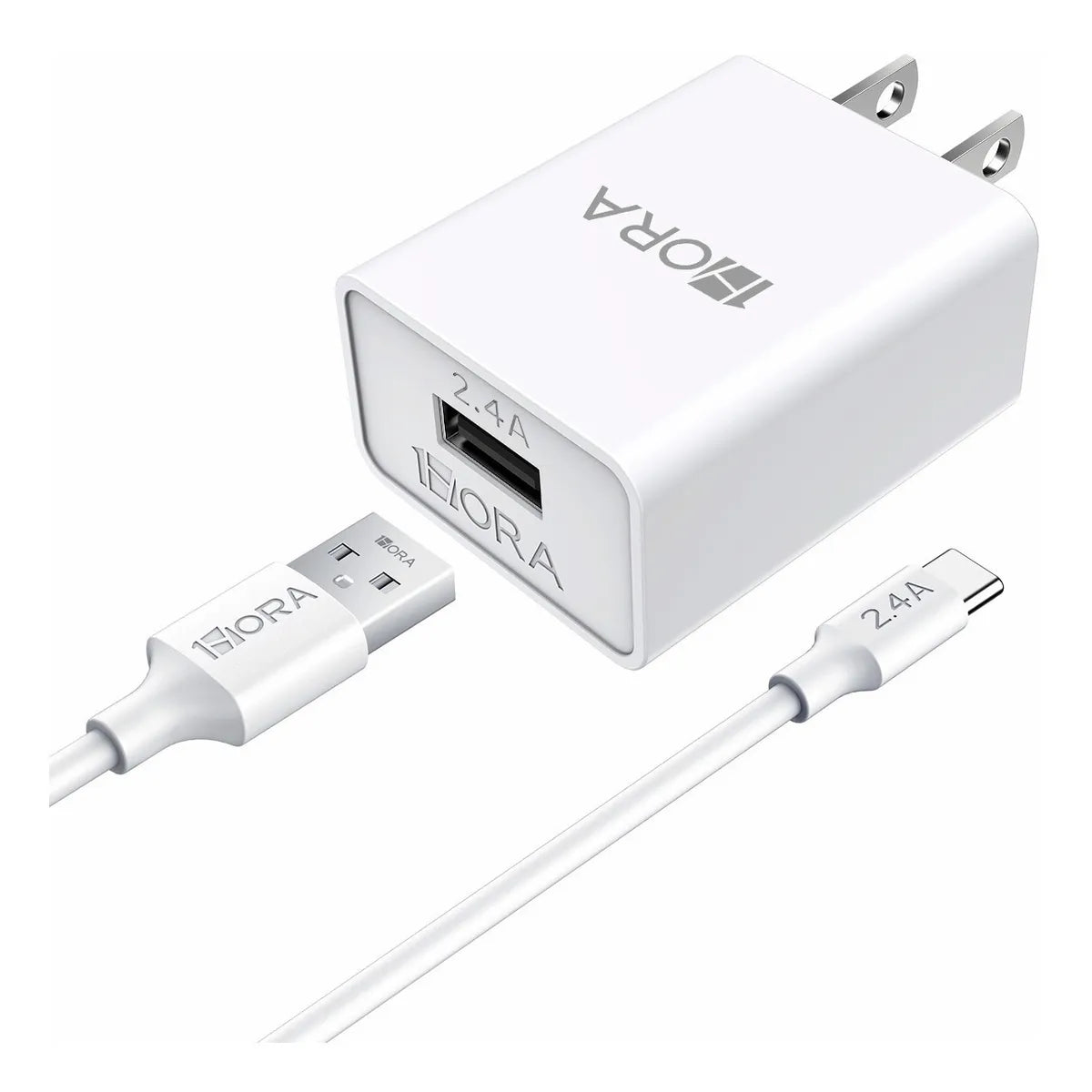 Fast 12W USB-A to Type-C Charger Kit for Smartphones & Tablets
