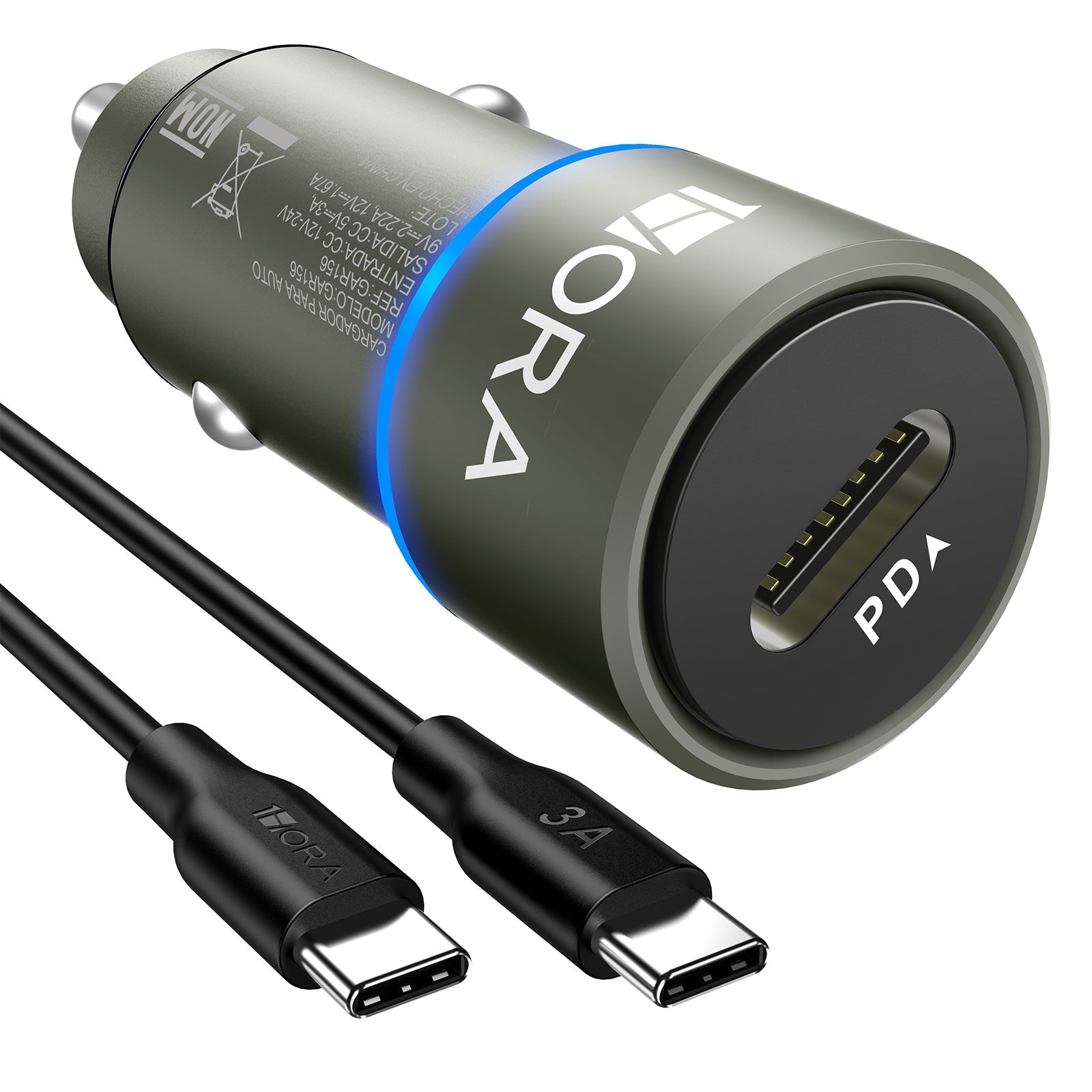 GAR156 20W USB-C PD Car Charger for Rapid Device Charging