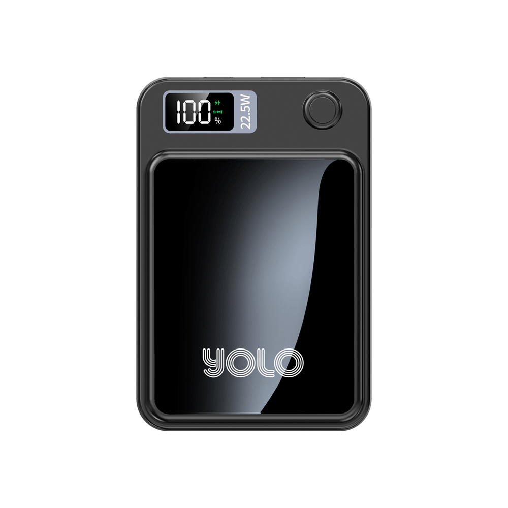 YOLO GoMag 10000mAh Magnetic Wireless Power Bank, 22.5W Fast Charging