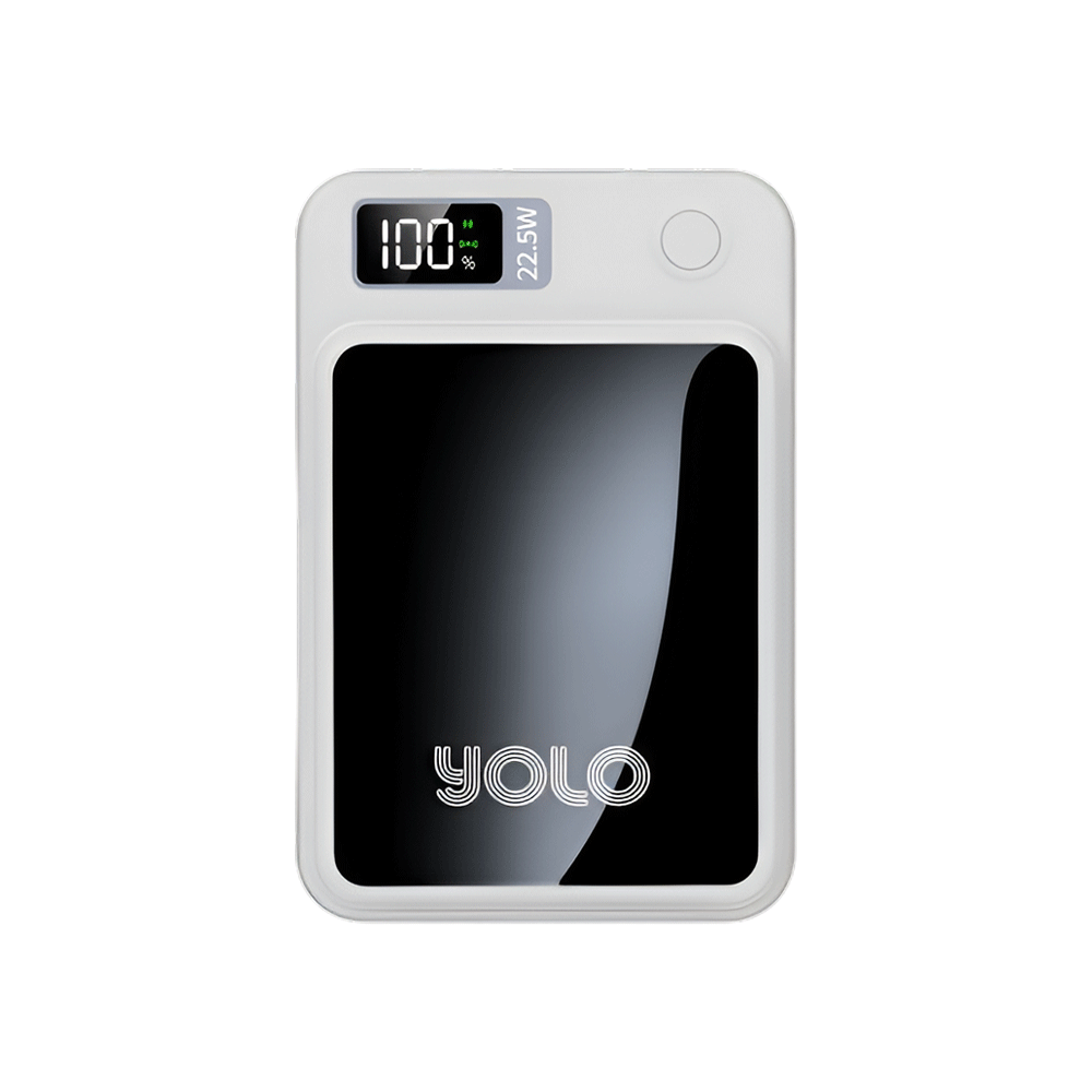 YOLO GoMag 10000mAh Magnetic Wireless Power Bank, 22.5W Fast Charging