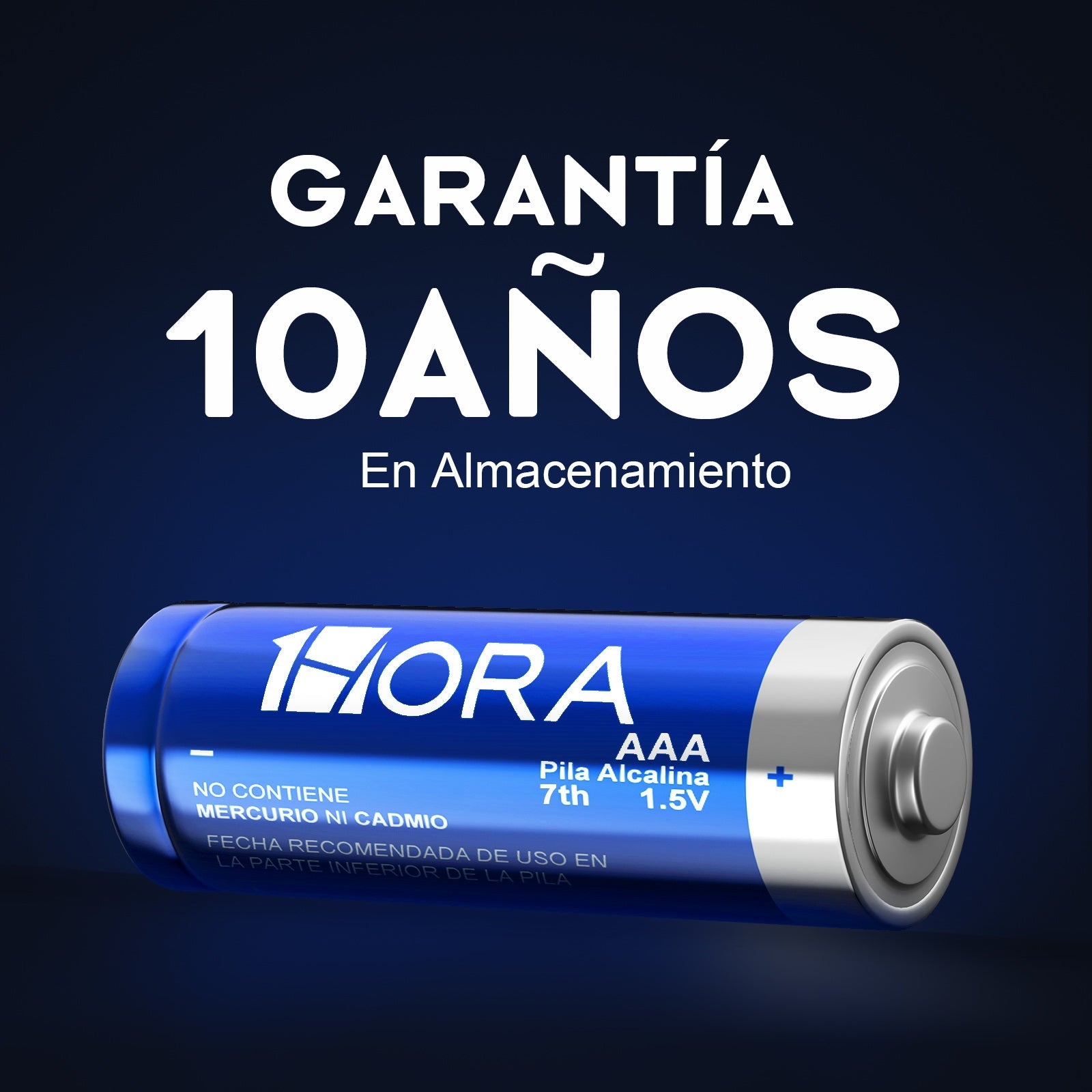 1HORA GAR135 Premium AAA Alkaline Batteries - 4-Pack Long Lasting Power