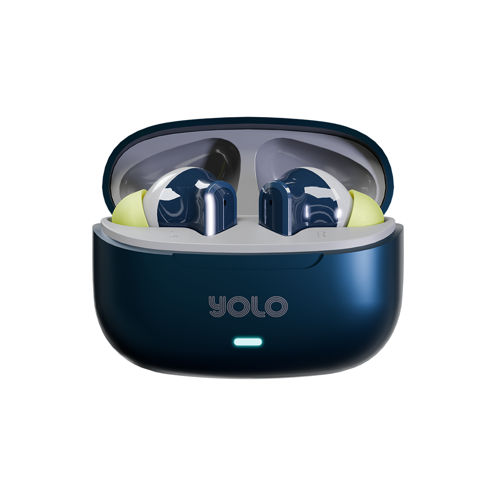 YoPod Tune Earbuds: Bluetooth 5.3, 30H Playtime, Bass Boost, Dual Mics
