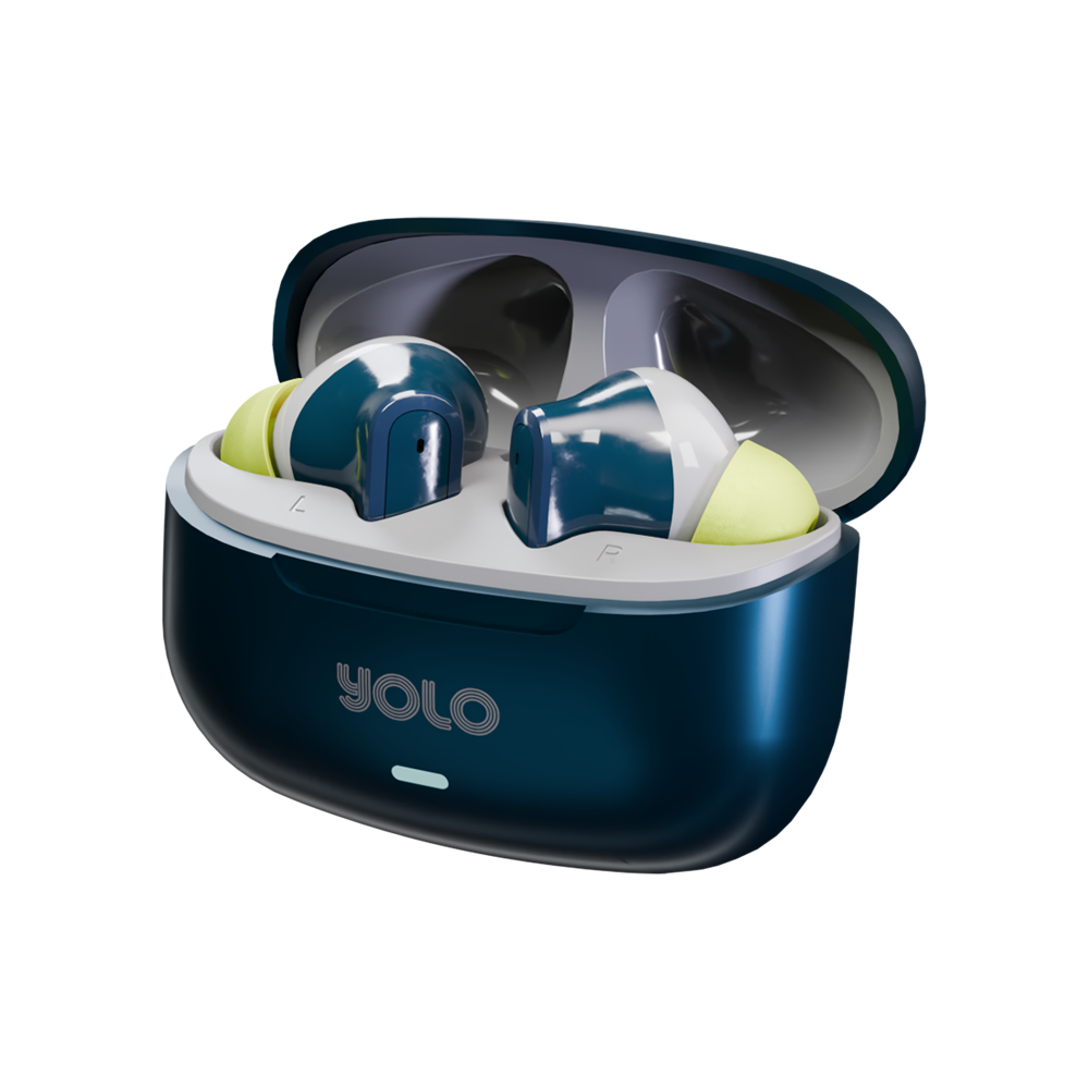 YoPod Tune Earbuds: Bluetooth 5.3, 30H Playtime, Bass Boost, Dual Mics