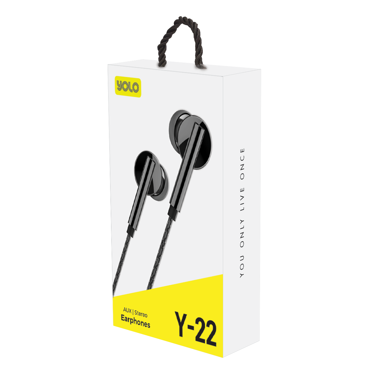 YOLO Y-22 Aux Stereo Wired Earphones: Crystal Clear Sound, Comfortable Fit
